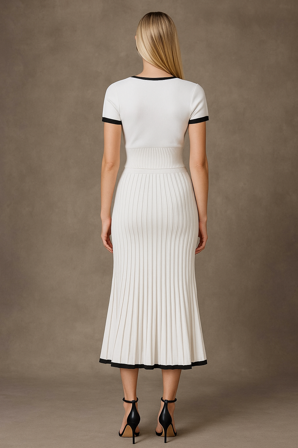 Lunara™ Short Sleeve Top & Pleated Maxi Skirt Set