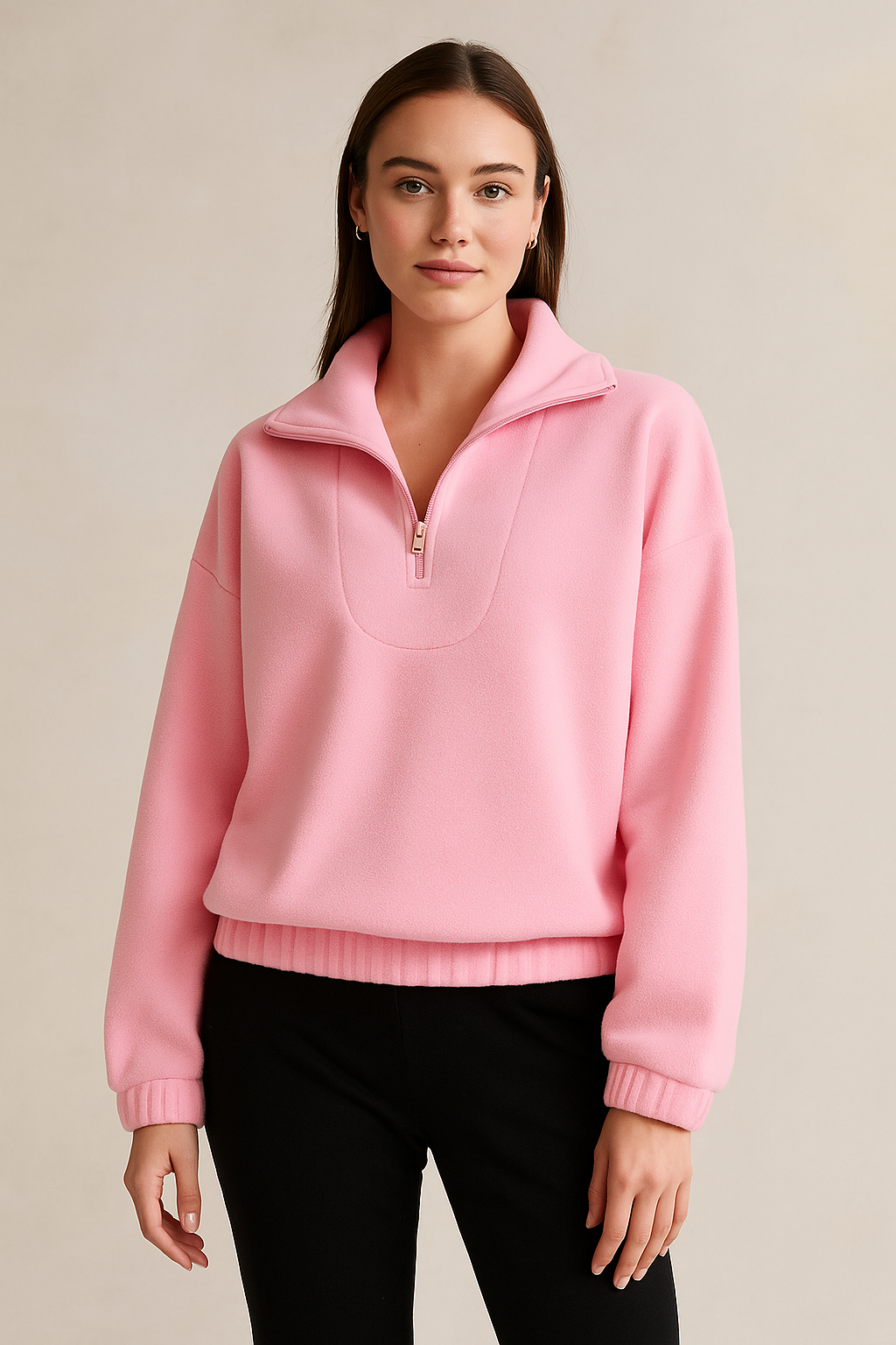 Melisandre™ Pullover Zipper Fleece Sweater