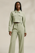 Orlena™ Cropped Jacket & Wide Leg Trousers Set