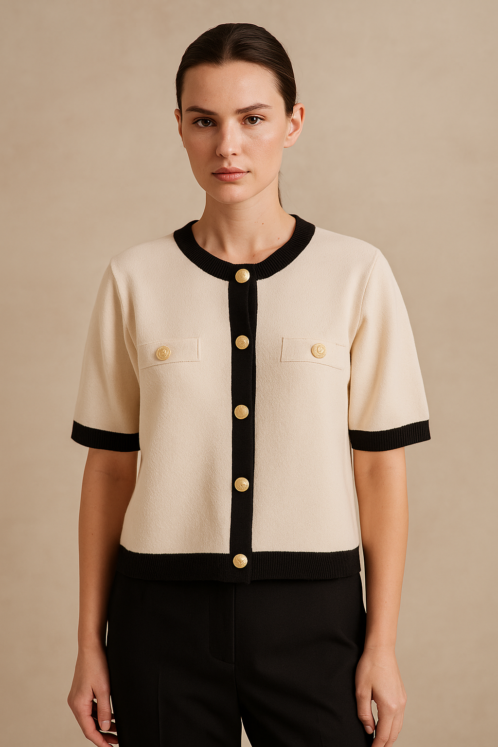 Lunara™ Knitted Button Down Cardigan