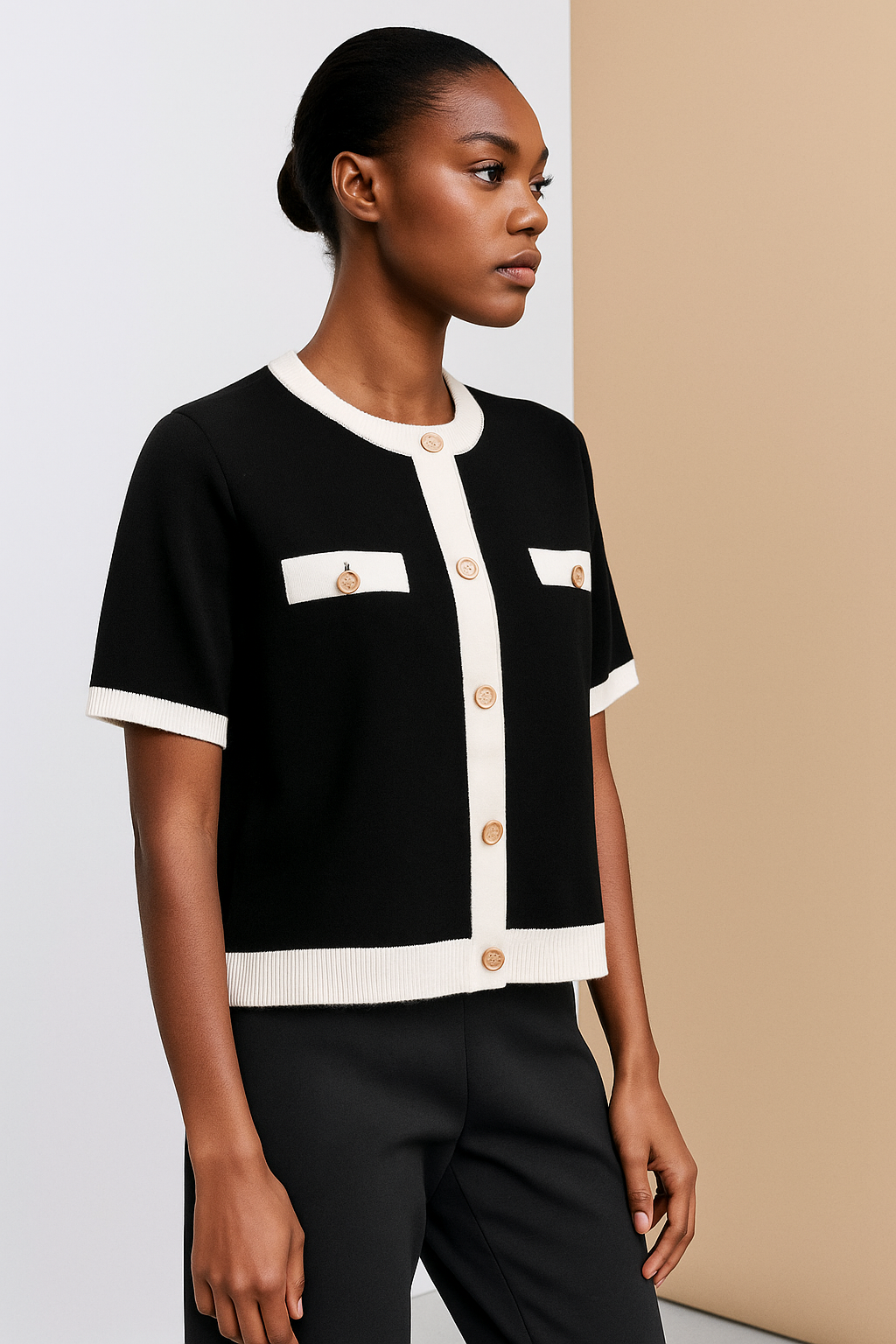 Lunara™ Knitted Button Down Cardigan