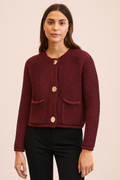Orlena™ Knitted Button Detail Cardigan