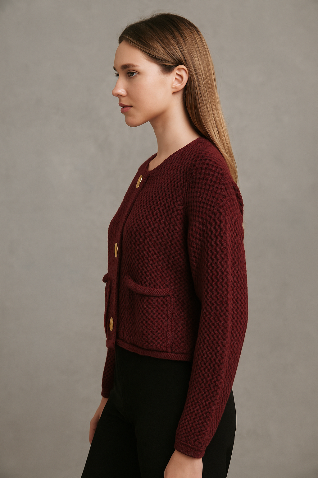 Orlena™ Knitted Button Detail Cardigan