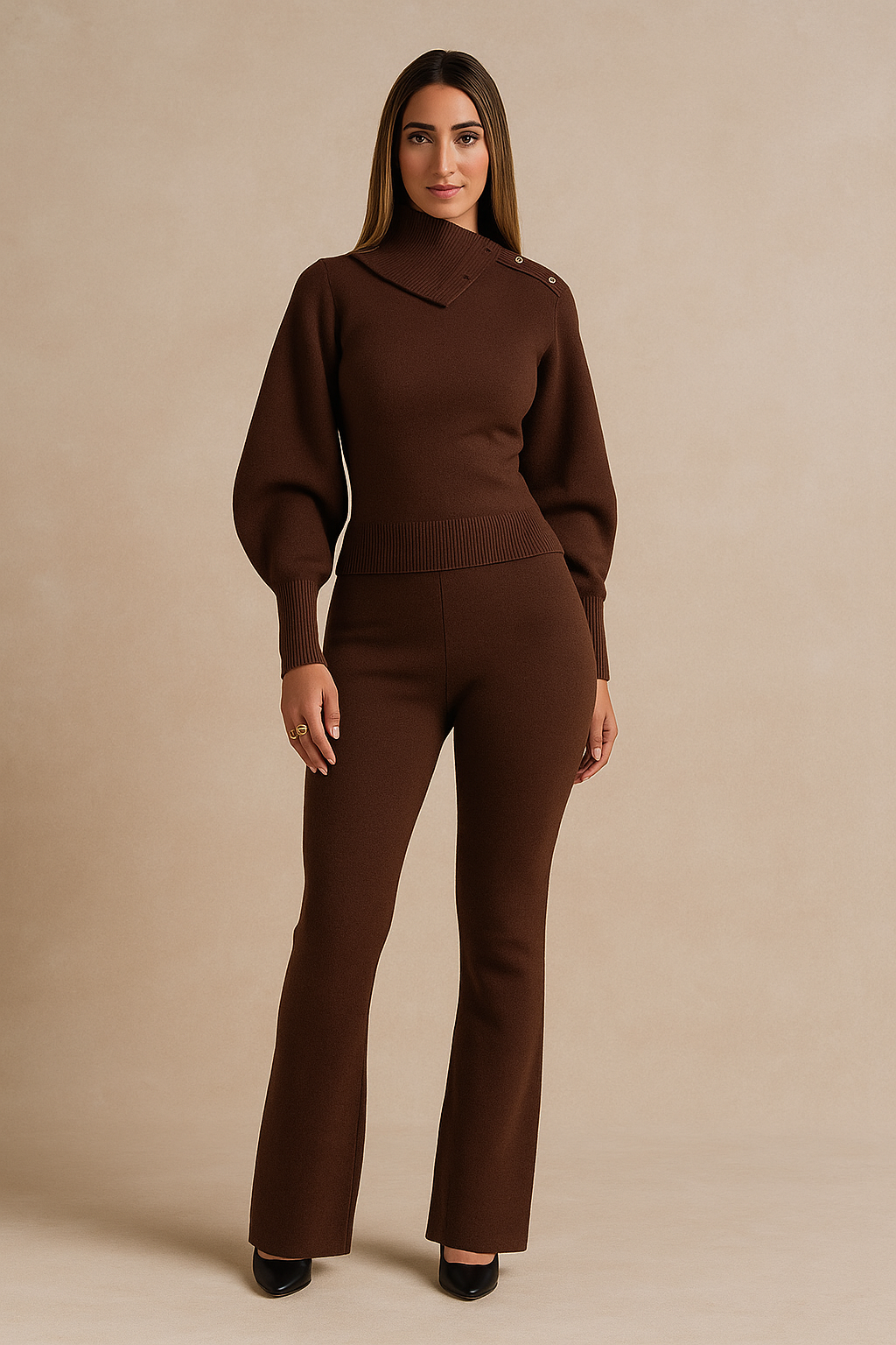 Solenne™ Knitted Sweater & Trousers Set