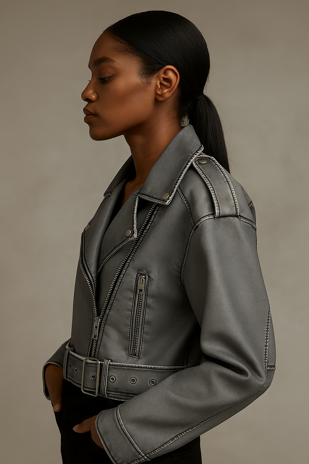 Veyra™ Vintage Washed Leather Jacket