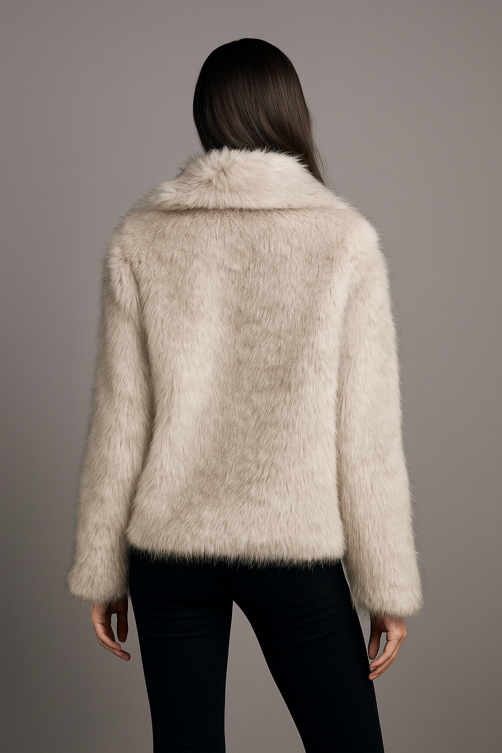 Corvina™ Cropped Plush Fur Coat