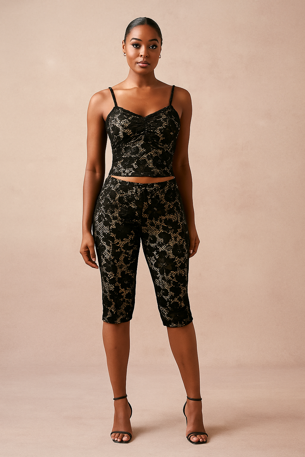 Corvina™ Lace Top & Capri Bottoms Set
