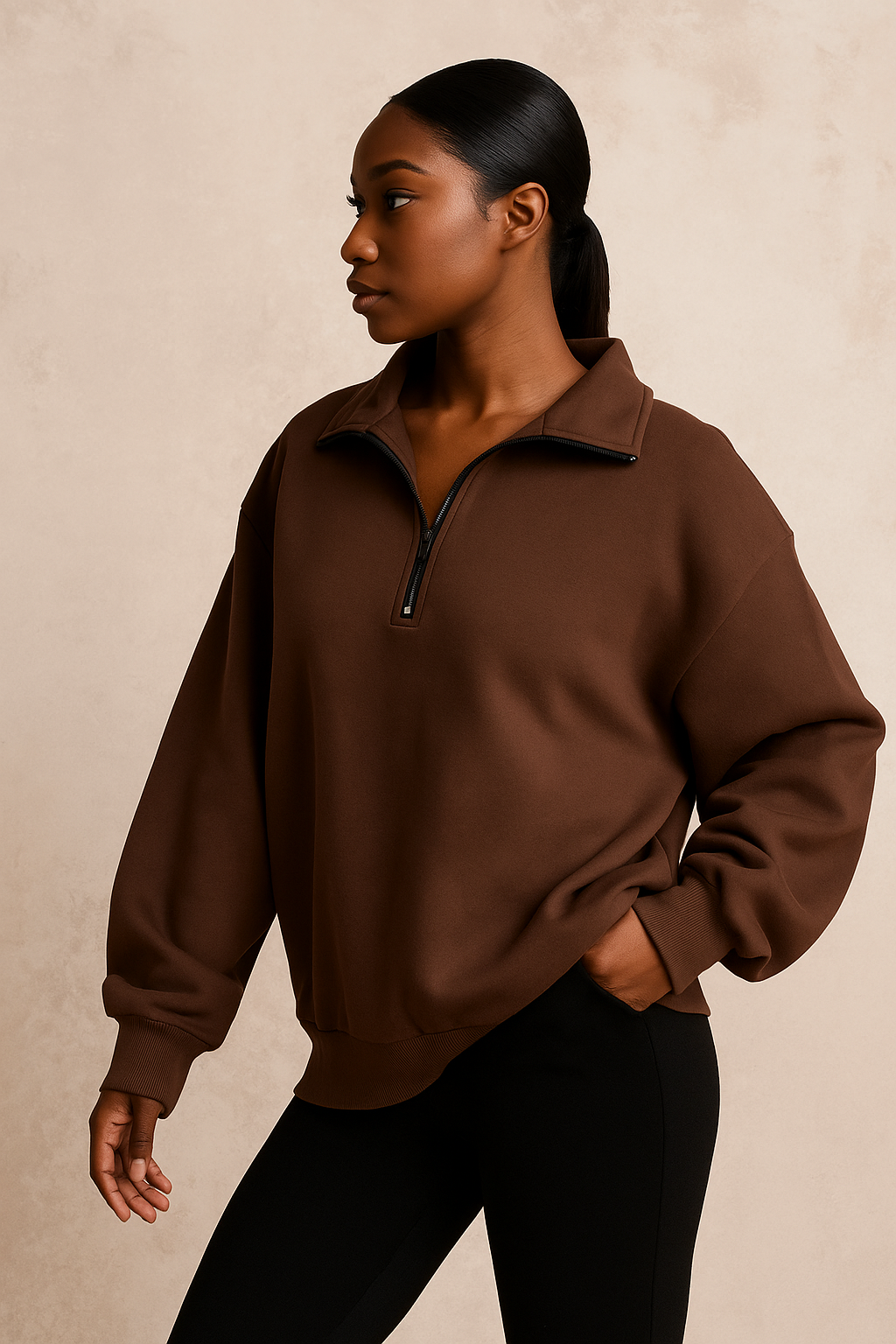 Orlena™ Pullover Short Zipper Hoodie
