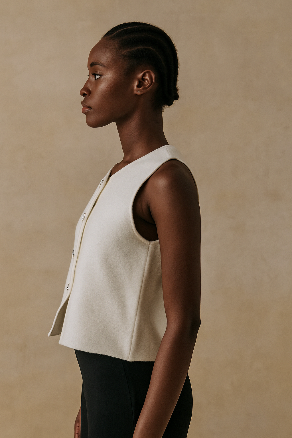 Valoria™ Knit Sleeveless Cropped Vest