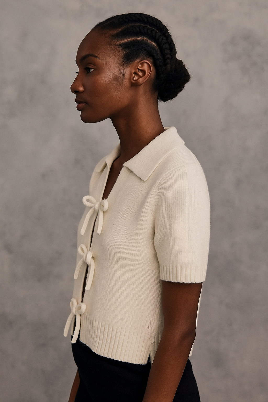 Lunara™ Knitted Short Sleeved Top
