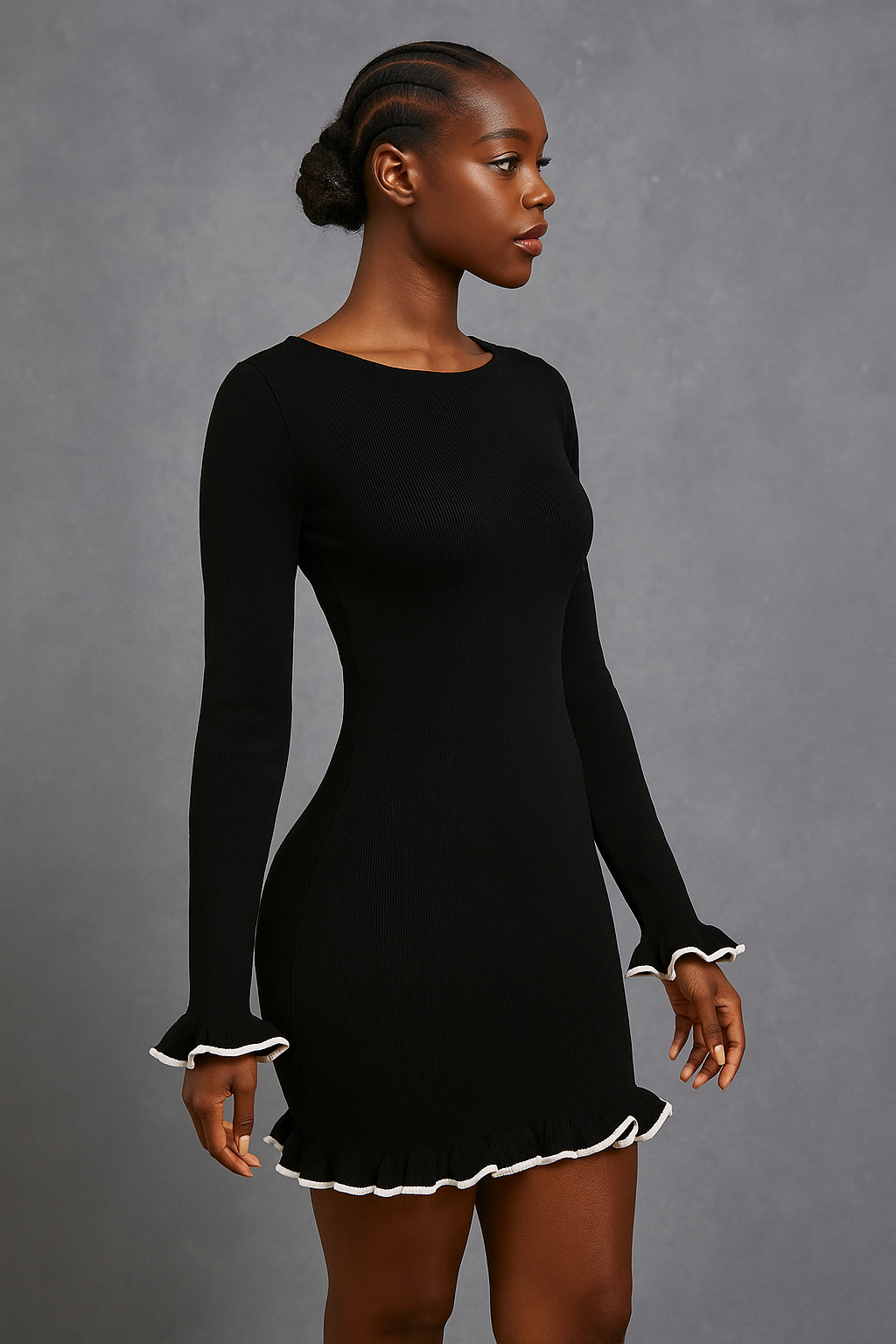 Corvina™ Long Sleeve Knitted Mini Dress