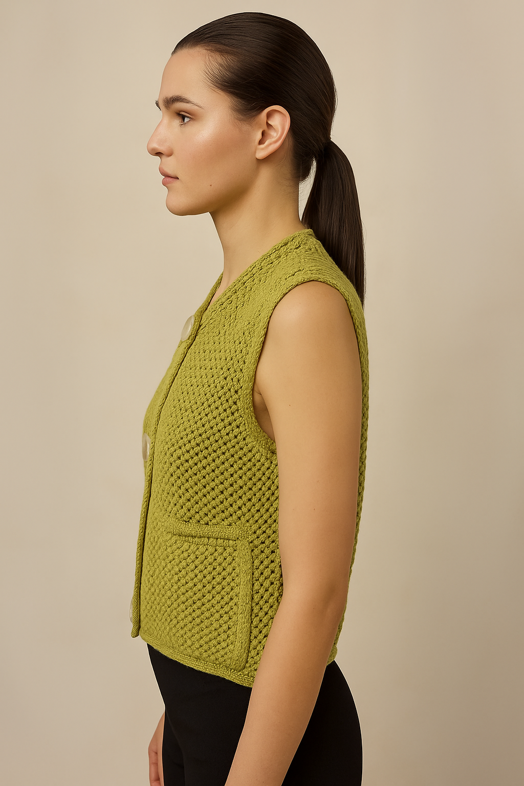Valoria™ Sleeveless Knitted Sweater
