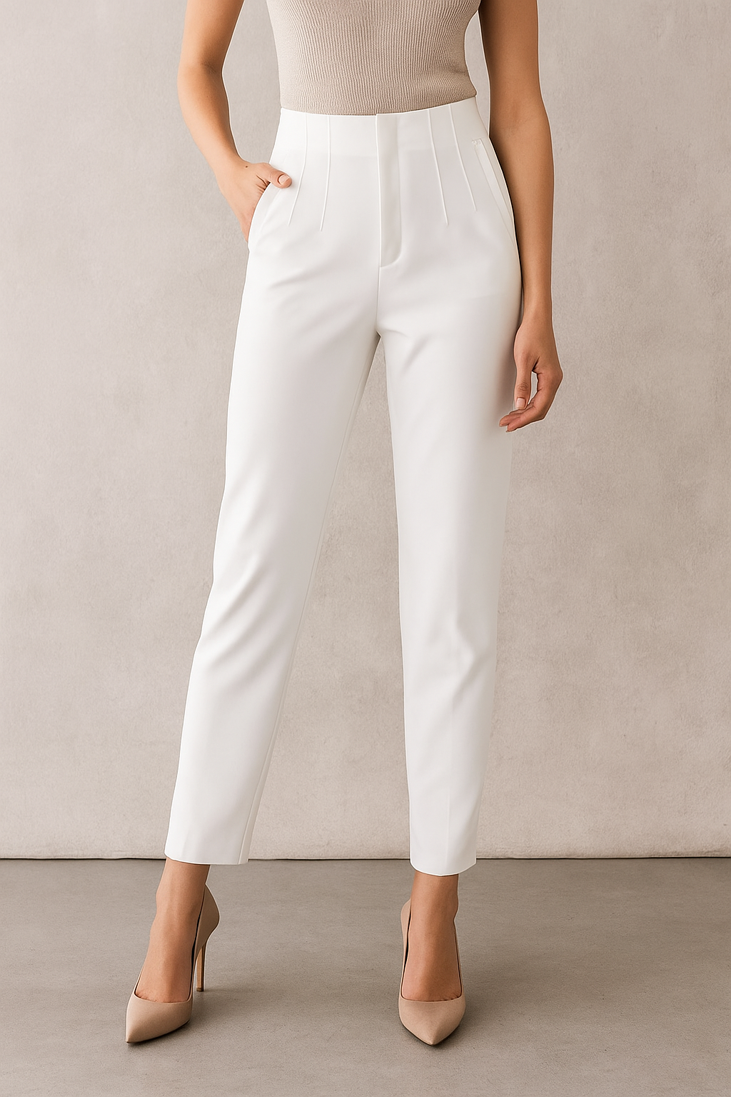 Lunara™ High Waist Trousers