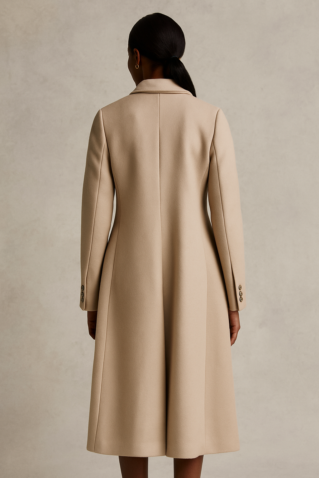 Corvina™ Turn Down Collar Long Coat