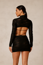 Thessia™ Backless Hollow Bodycon Mini Dress
