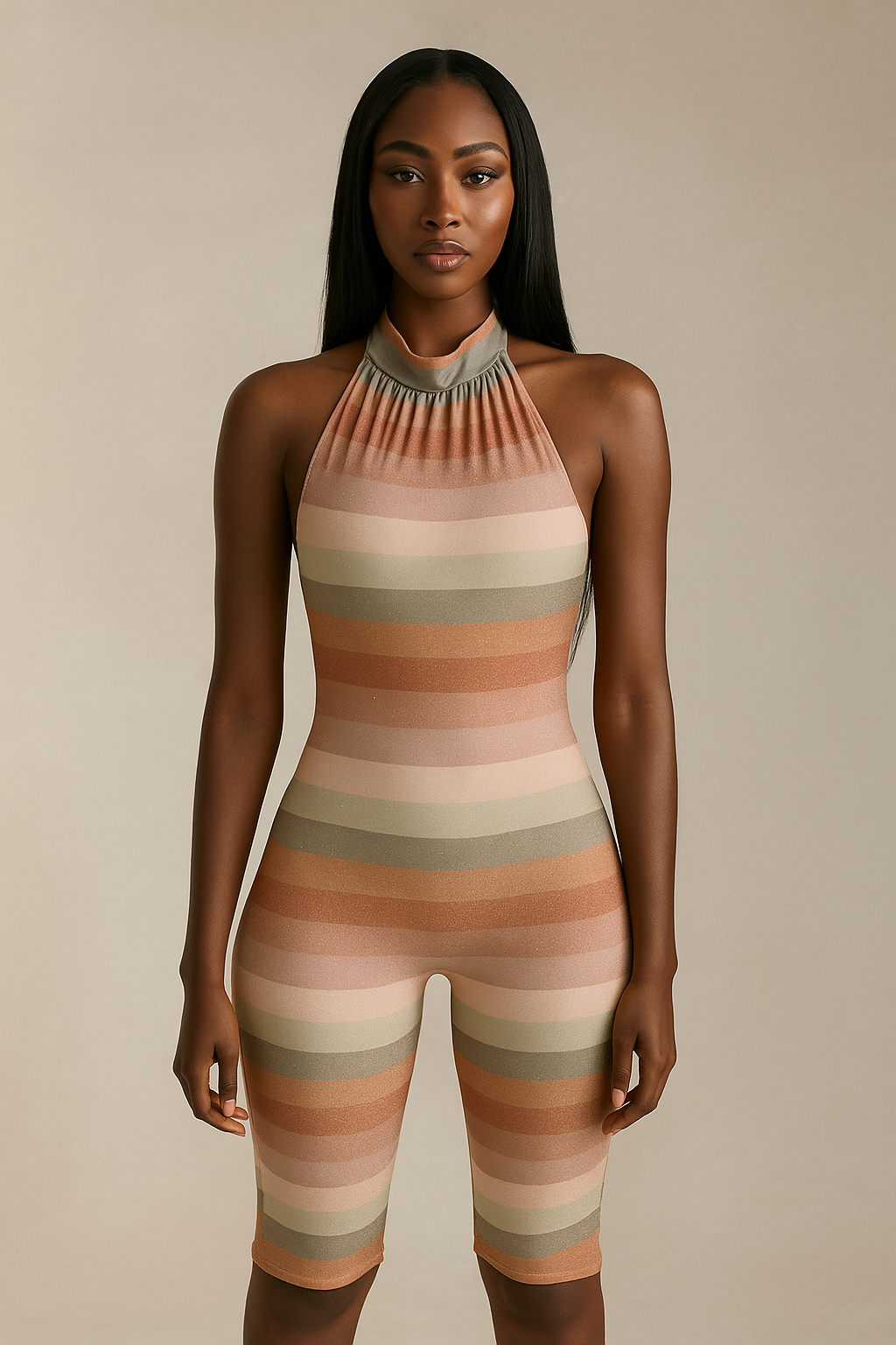 Orlena™ Backless Gradient Romper