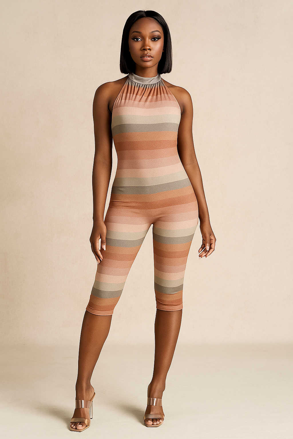 Orlena™ Backless Gradient Romper