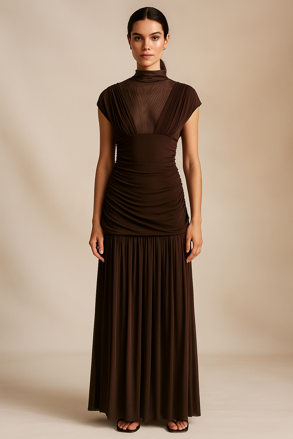 Veyra™ Patchwork Tulle Maxi Dress