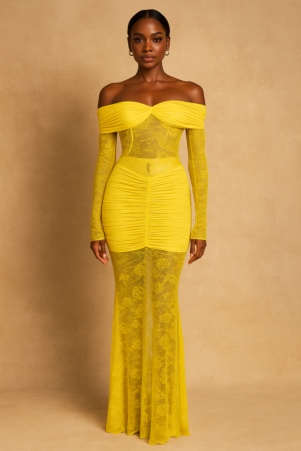 Orlena™ Off-Shoulder Hollow Out Maxi Dress