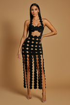 Lunara™ Sleeveless Hollow Bodycon Maxi Dress
