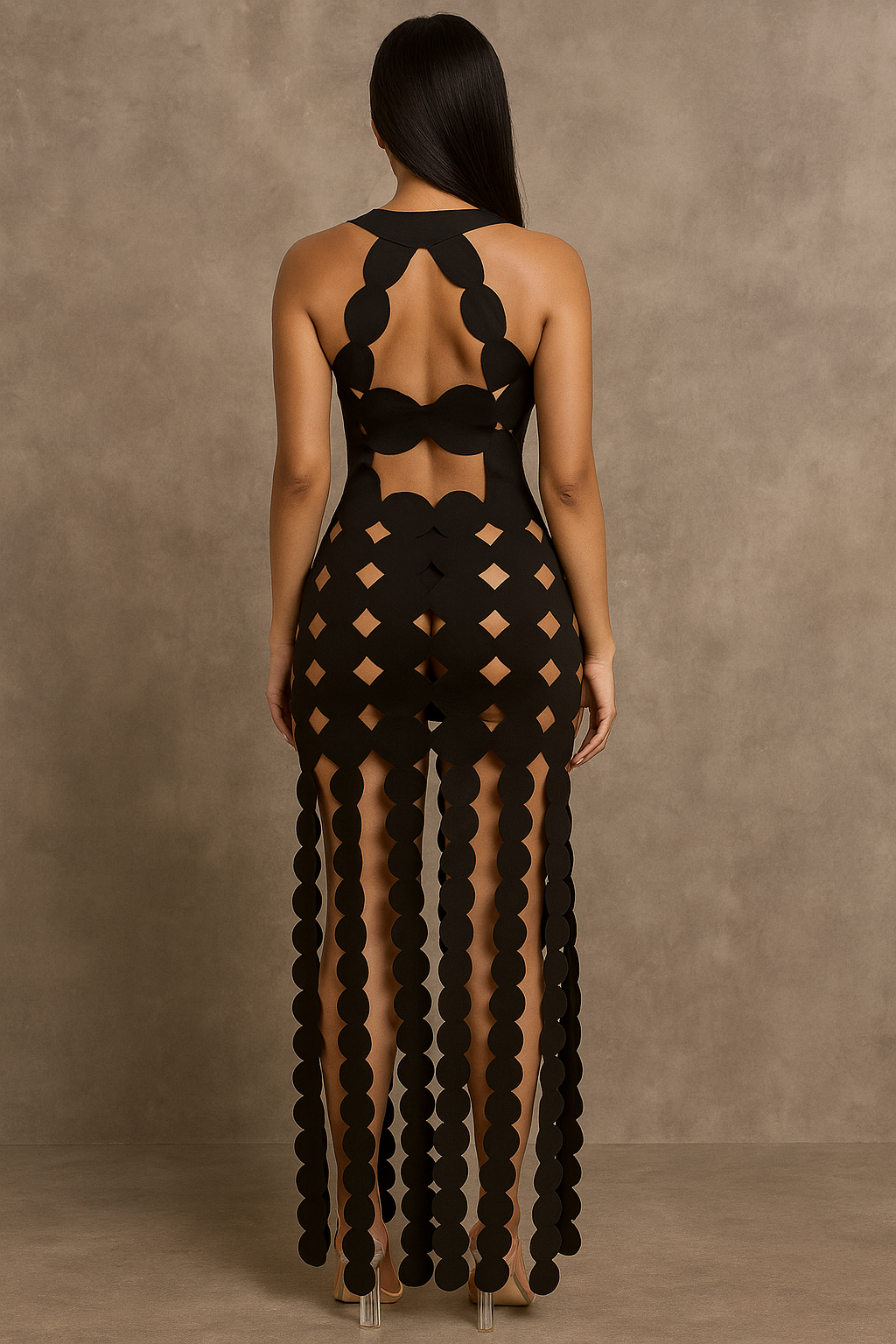 Lunara™ Sleeveless Hollow Bodycon Maxi Dress