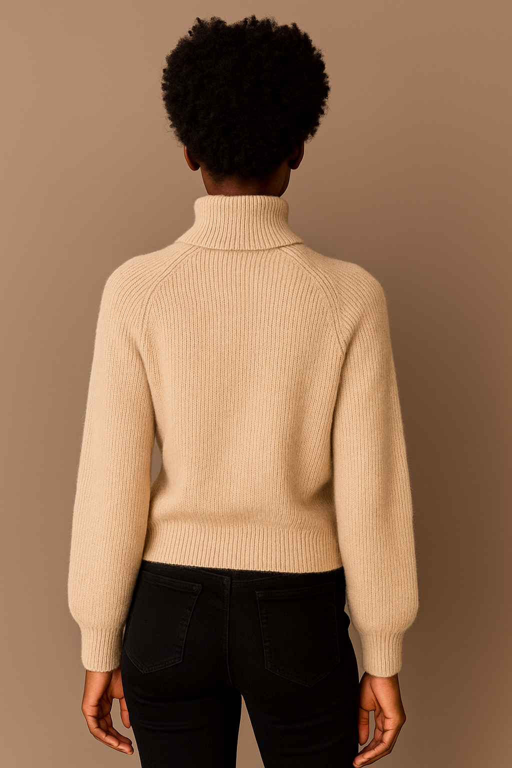 Solenne™ Knitted Pullover Fur Sweater