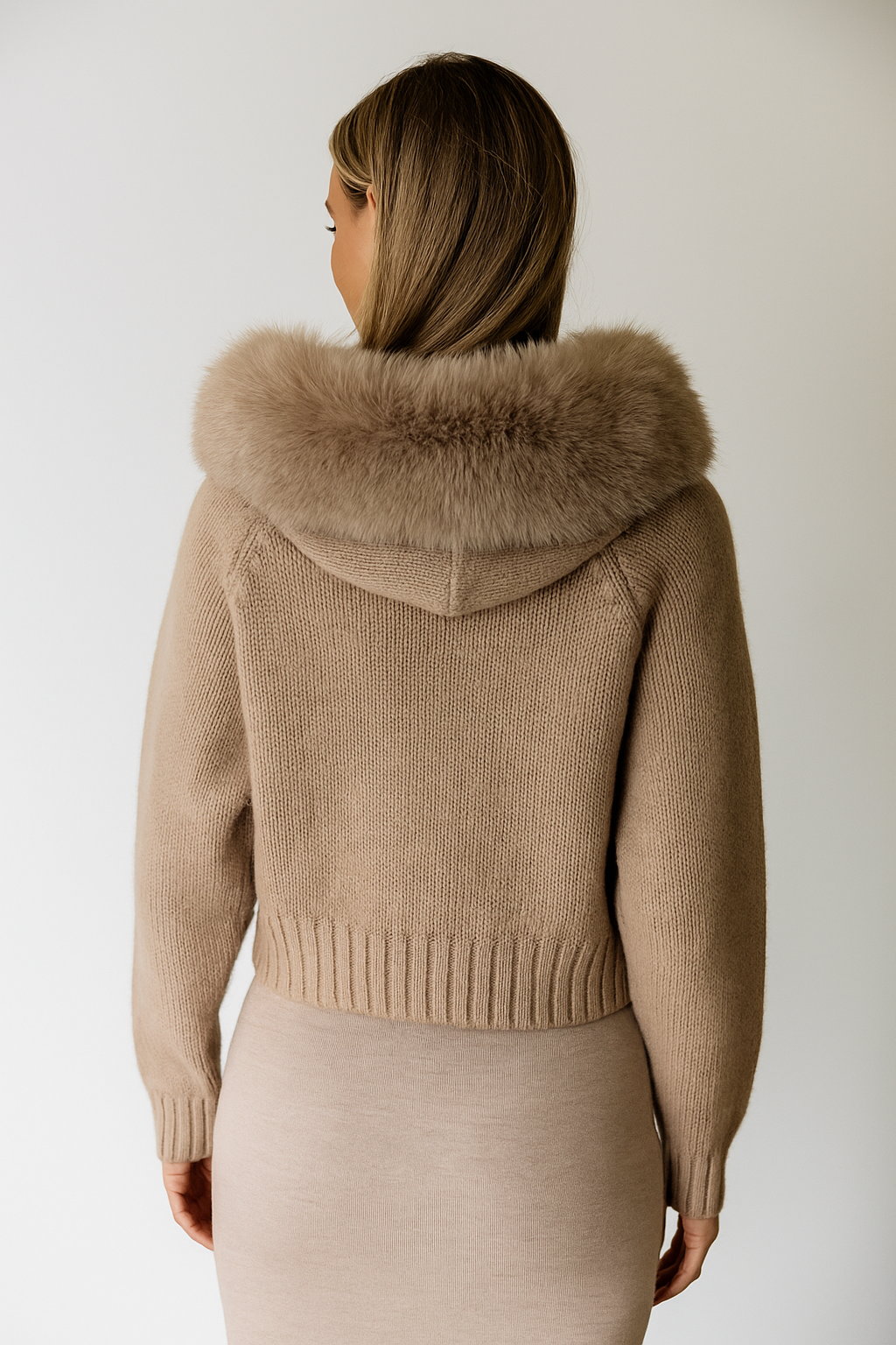 Renée™ Fur Collar Cardigan