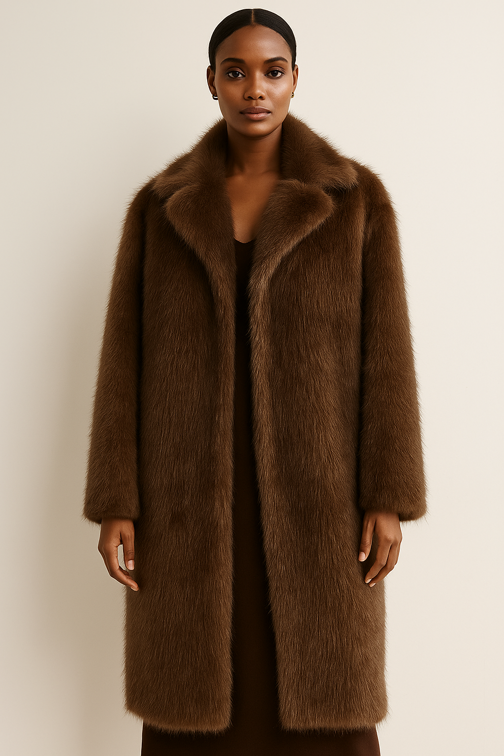 Valencia™ Vintage Long Fox Fur Coat