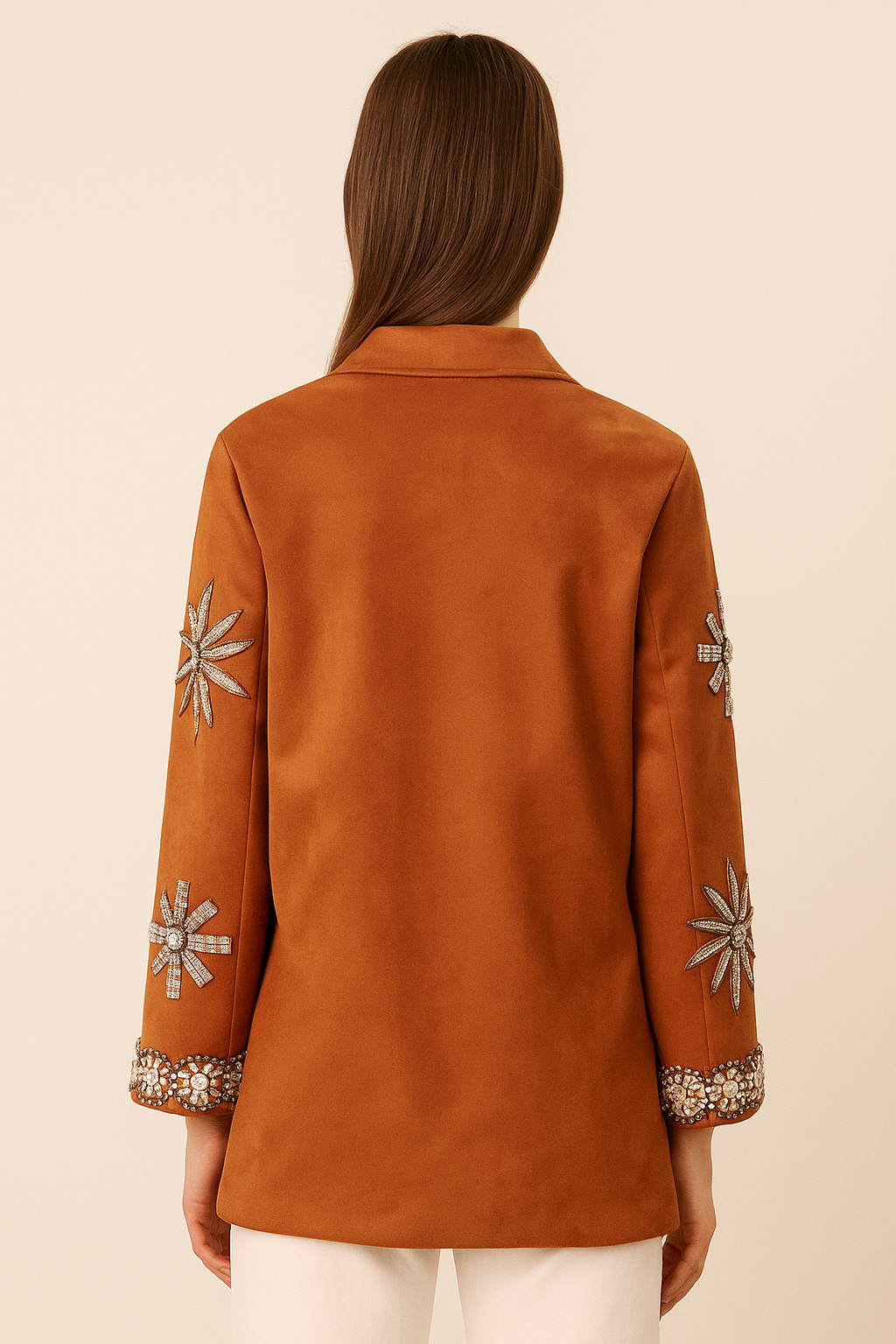 Juliette™ Rivet Flower Embellished Coat