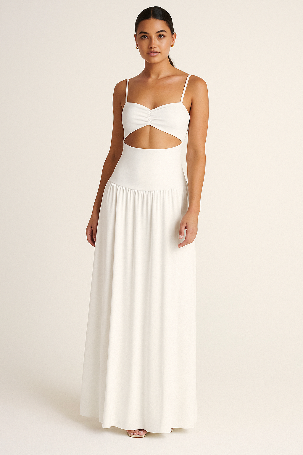 Aveline™ Lace-Up Halter Maxi Dress
