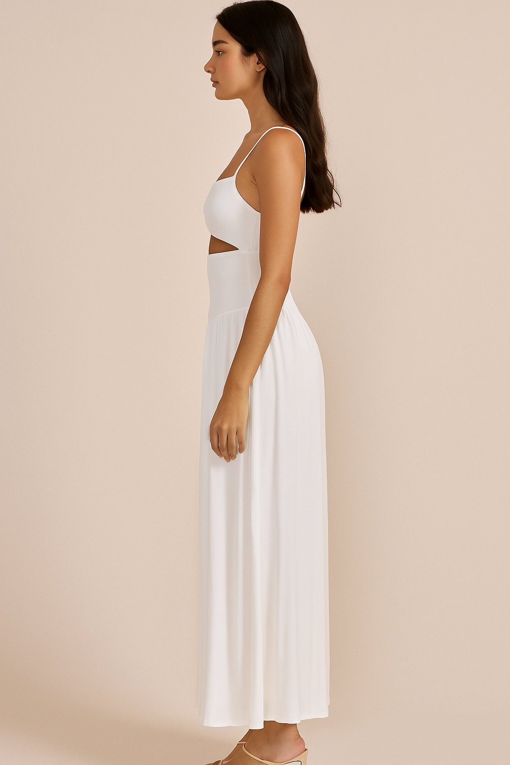 Aveline™ Lace-Up Halter Maxi Dress