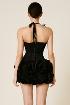 Fleur™ Halter Corset Floral Mini Dress