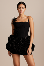 Fleur™ Halter Corset Floral Mini Dress