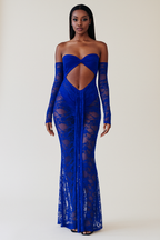 Celestia™ Triple Mesh Maxi Dress