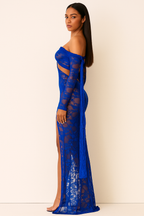 Celestia™ Triple Mesh Maxi Dress