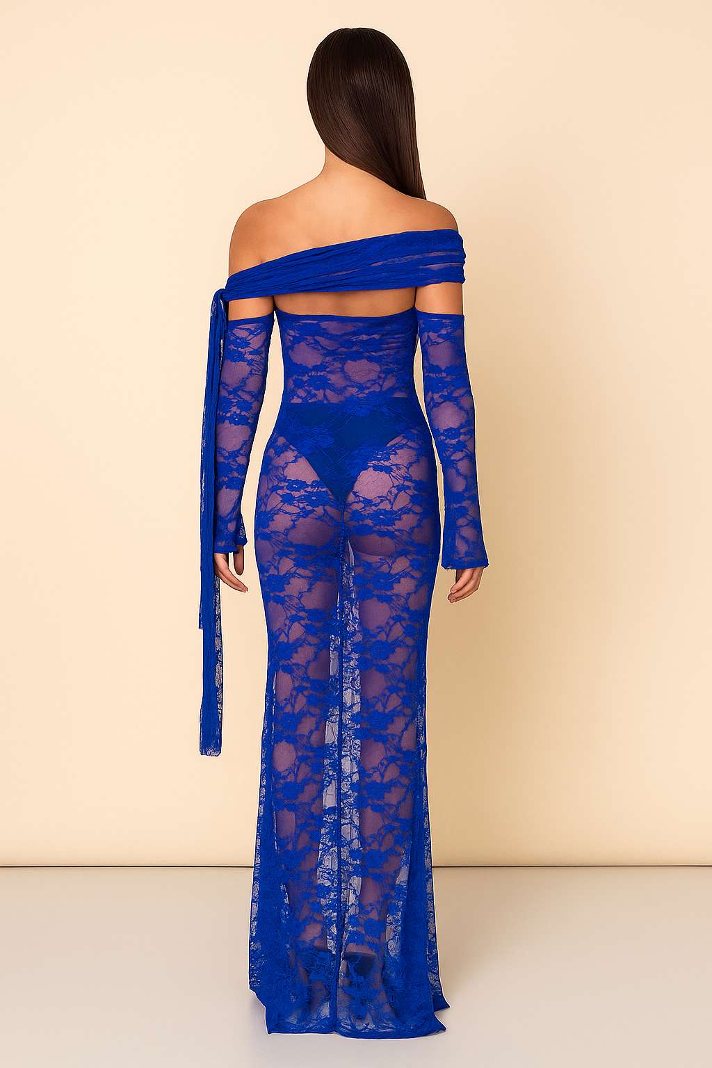 Celestia™ Triple Mesh Maxi Dress