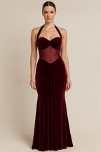 Alina™ Sleeveless Ruched Draped Bodycon Maxi Dress