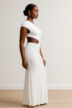 Valeria™ Cutout Pleated Maxi Dress