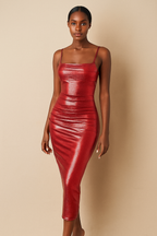 Luciana™ Sequin Gloss Textured Midi Dress