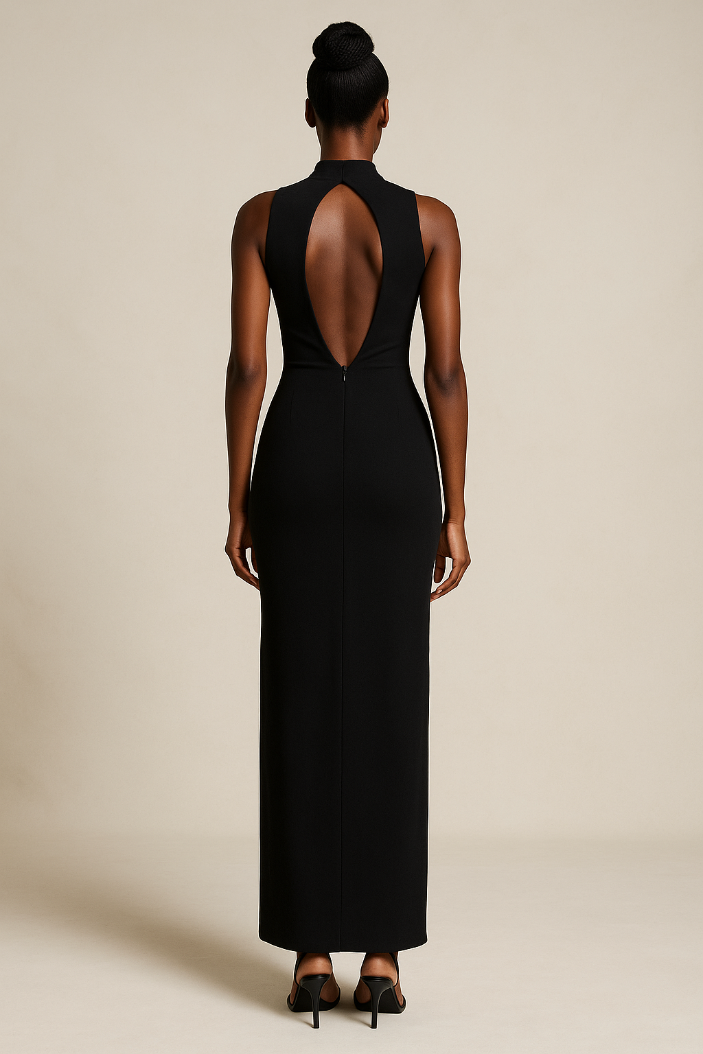 Clarisse™ Crystal Hollow Sleeveless Maxi Dress