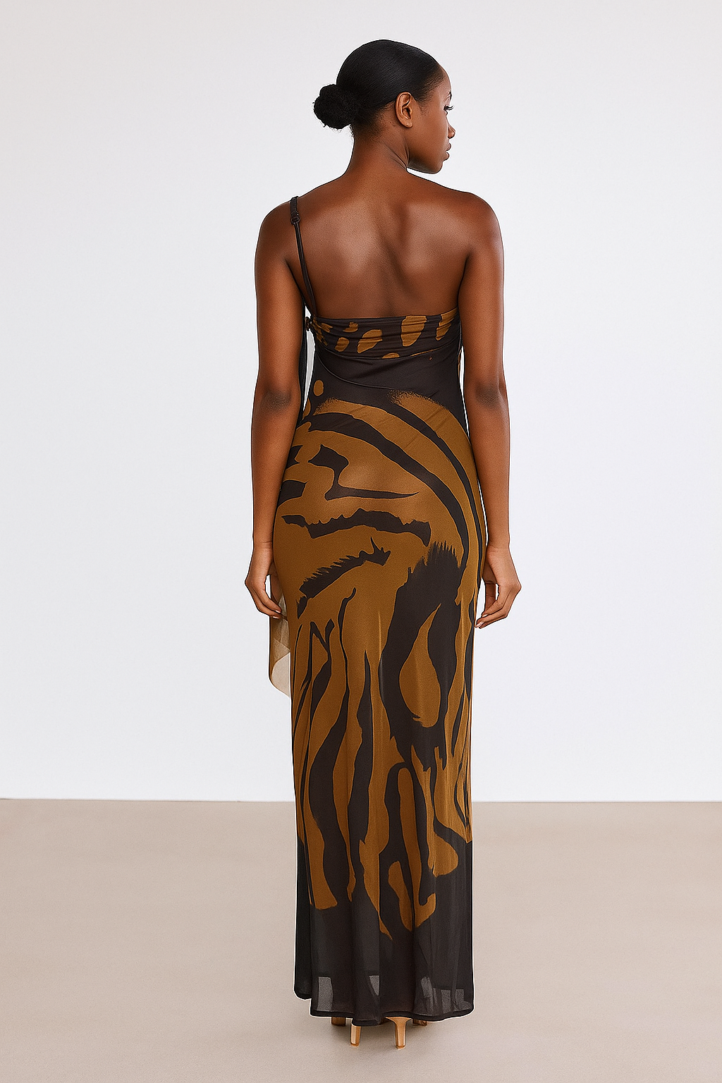 Verena™ Panelled Mesh Bodycon Maxi Dress