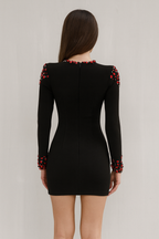 Ardena™ Crystal Cutout Blazer Mini Dress