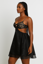 Seraphine™ Lace Cutout Chiffon Mini Dress