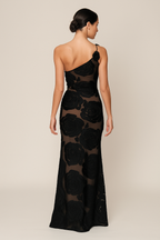 Rosabelle™ Sheer Floral Appliqué Maxi Dress