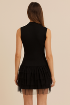 Colette Noir™ Tulle Ruffle Mini Dress