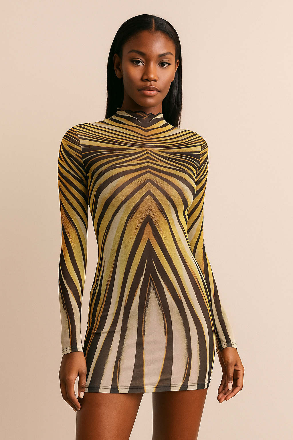 Siren Mirage™ Bodycon Mesh Mini Dress