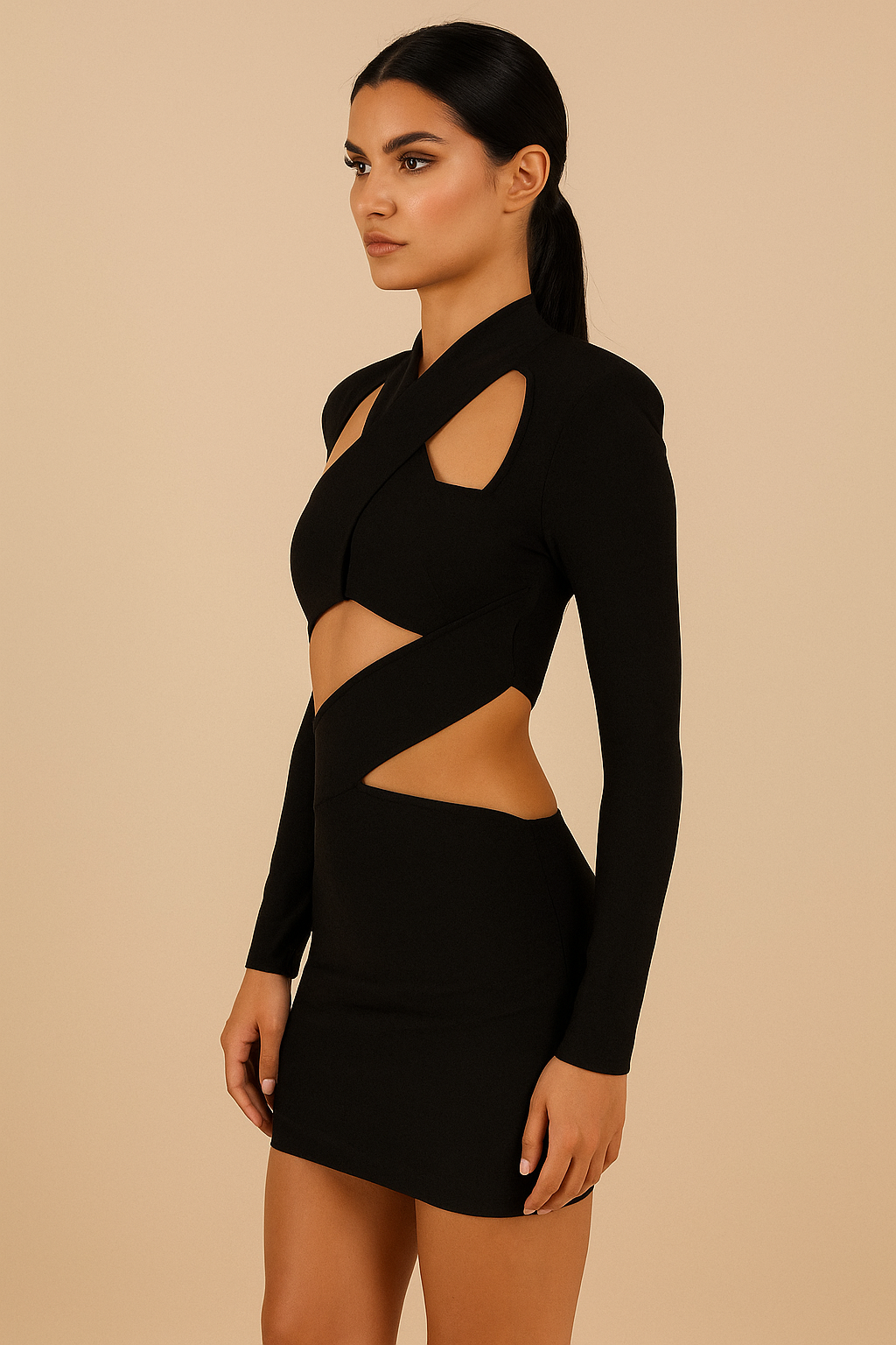 Seraphine™ Cut-Out Sculpt Mini Dress
