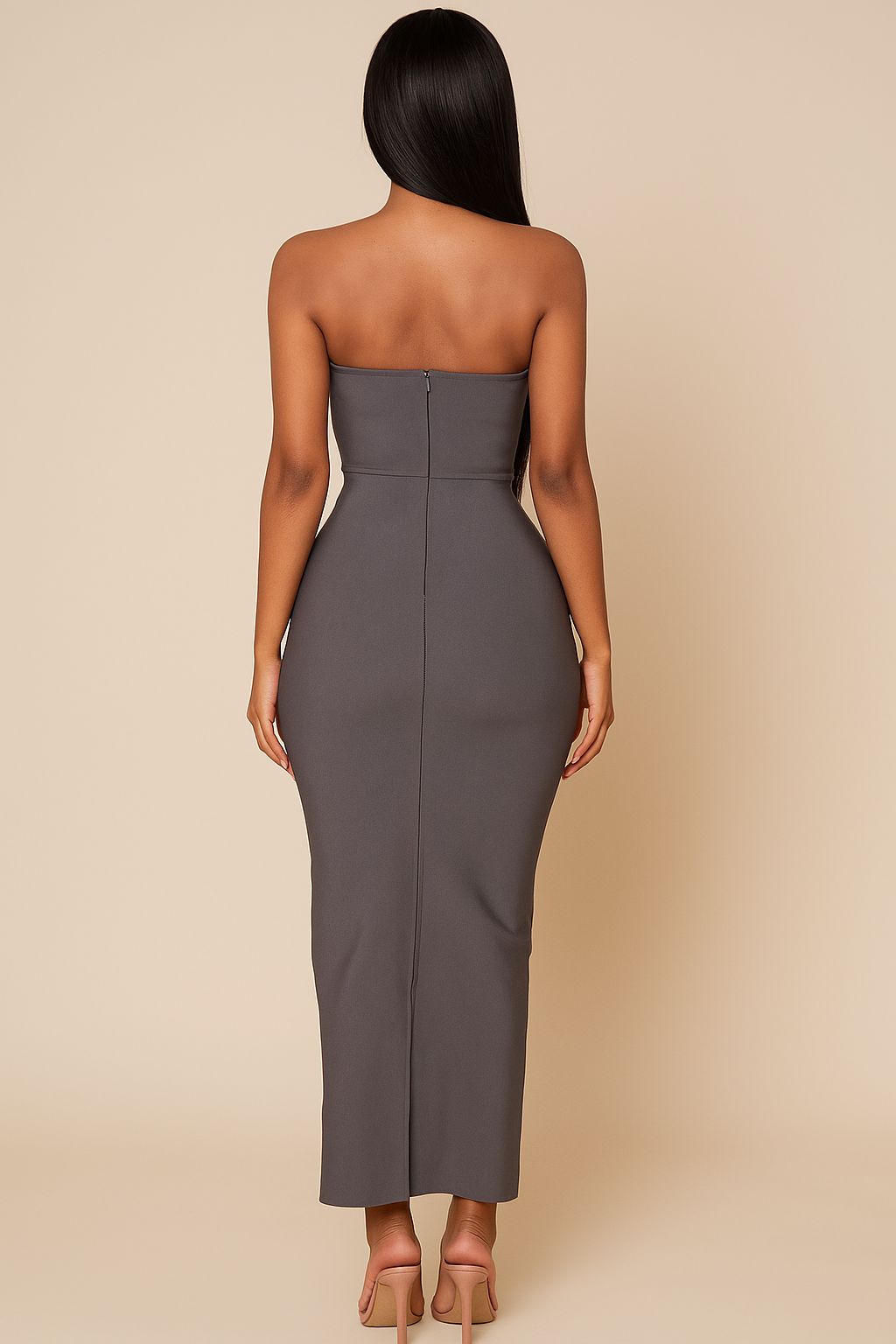 Marceline™ Crystal Serpent Sculpt Maxi Dress