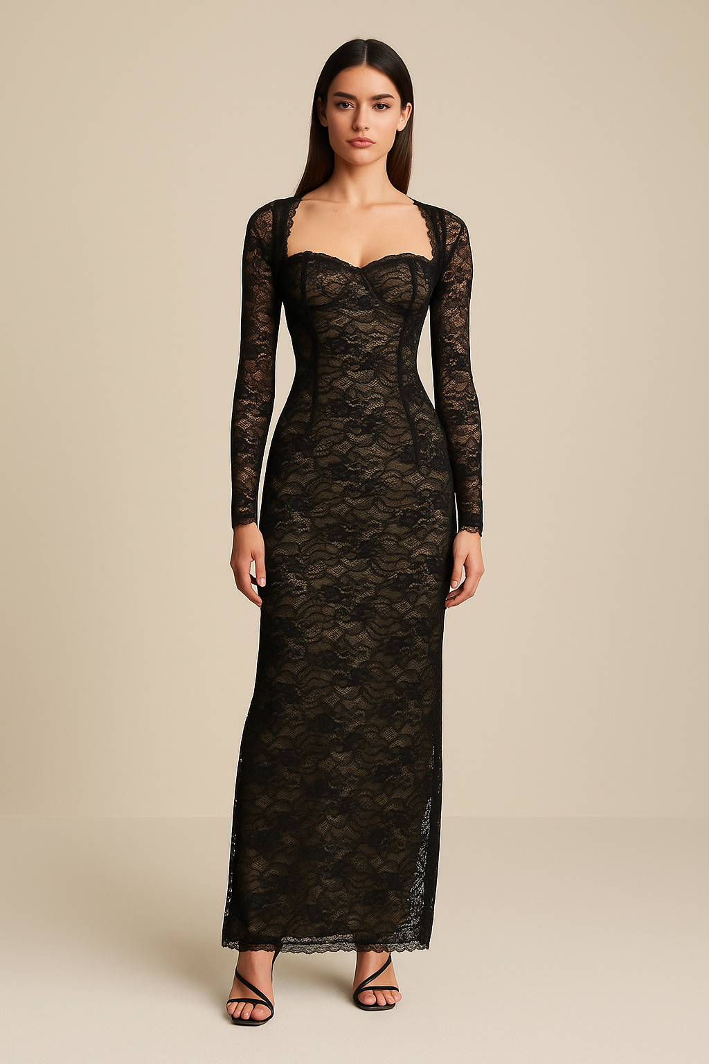 Nerissa™ Lace Elegance Maxi Dress