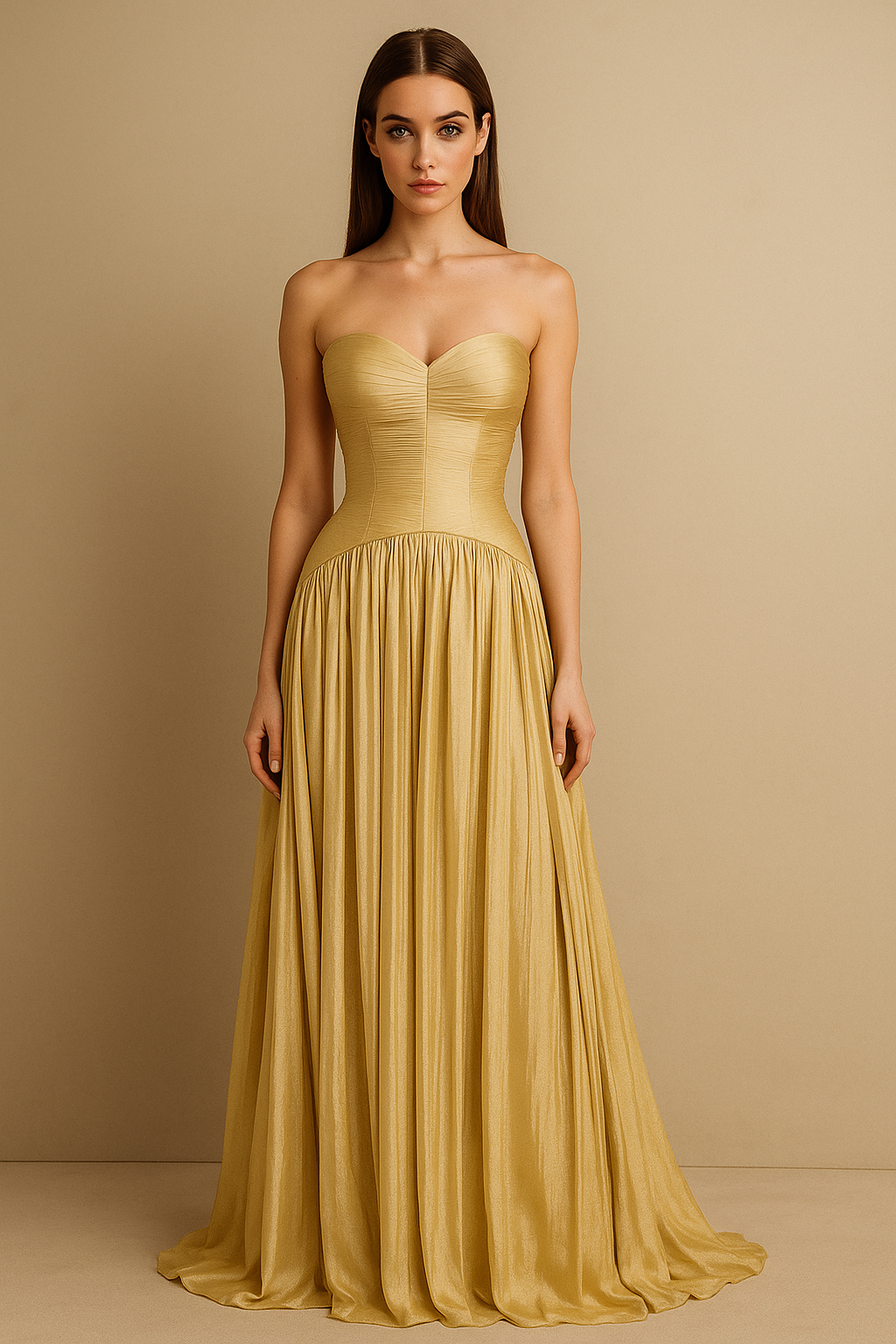 Scarletta™ Strapless Chiffon Maxi Dress
